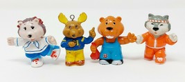 Vintage Tomy 1984 The Get Along Gang Lot (4) PVC Figure Toy Animal Figures - £15.67 GBP