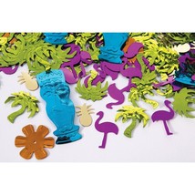 Luau Confetti Multicolored (Palms, Flowers, Tiki Idols, Flamingos, Pineapples) P - £34.72 GBP