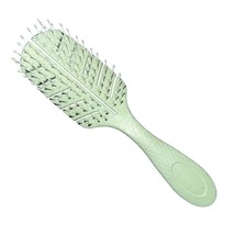 Macys Beauty Box Wheat Straw Hair Brush Detangler Wet Full Size Green Eco - £11.37 GBP