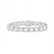 Diana M Jewels lab grown 42.00 cts diamond round tennis bracelet size One Size - €9.584,91 EUR