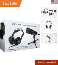 ZDM-1 Podcast Mic Pack, Podcast Dynamic Microphone, Headphones, Tripod, ... - $130.67