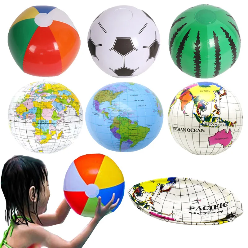 6 Styles Kids Inflatable Water Games Beach Ball Swimming Pool Toys Summ - £6.09 GBP+