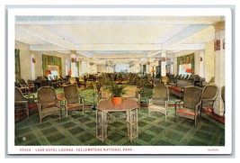 Lake Hotel Lounge  Yellowstone National Park WY UNP Haynes 29308 WB Postcard S13 - £3.05 GBP