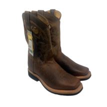 Smoky Mountain Men's Bandera Cowboy Western Boot 4209 Brown Leather Size 7.5EE - £97.10 GBP