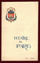 Theatre De Paris Program Bataille L&#39;Enfant de l&#39;Amour The Child of Love ... - £14.68 GBP