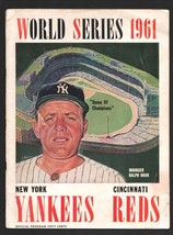 World Series Program New York Yankees vs Cincinnati Reds-MLB-1961Whitey Ford-... - $169.75