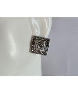 Womens Vintage Estate Sterling Silver Deco Earrings 5.3g E7642 - €42,79 EUR