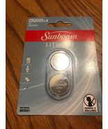 Sunbeam CR2025 LITHIUM 3v Coin Type Batteries-PACKAGE of (2)-New-SHIPS N... - €6,70 EUR