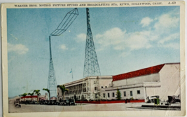 Early 1900&#39;s Warner Bros Motion Pictures Studio Hollywood LA California Postcard - £13.54 GBP