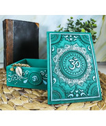 Feng Shui Zen Buddha Auspicious Ohm Symbol Lotus Mandala Flower Decorati... - $39.74 CAD