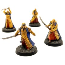 Galadhrim Warriors 4 Painted Miniatures Lorien Elf Elves Middle-Earth - $54.99