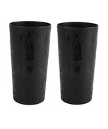 Set of 2 Mainstays 26oz Tumbler Black Halloween Edition Plastic Etched C... - £9.17 GBP