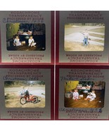 35mm Slide Christmas 1956 Kids Toys Bicycle Toy Gun Red Border - $11.73