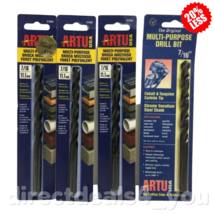 ARTU USA  7/16" Cobalt & Tungsten Carbide Tip Drill Bit 01060 Pack of 4 - £24.51 GBP