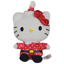 Hello Kitty Christmas\ 6&quot; Bean Bag Plush - Jakks Pacific 2013 - $12.20