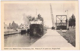 Postcard Humberstone Ontario Central Lock Welland Canal - $8.90