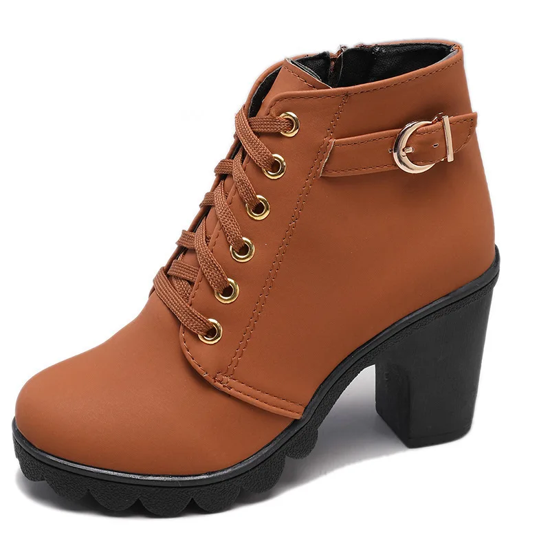 2024    Casual Women Pumps Warm Ankle Boots Waterproof Snow Shoes Botas Patent B - £86.14 GBP