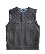 Downside Men’s Leather Vest - $77.00