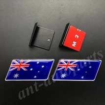 2pcs Australia Australian Flag Car Front Grille Emblem  Decals Sticker - £75.95 GBP