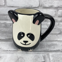 Tag Panda Bear Black White Coffee Tea Mug Cup 3D Black Handle Dishwasher... - £12.54 GBP