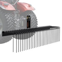 VEVOR Tow Behind Landscape Rake, 72&quot; Tow Dethatcher with 32 Steel Tines,... - £245.79 GBP