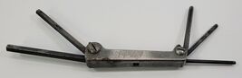 *J2) Vintage Eklind 51 Fold Up Uni Key Hex Key Tool 5 Count - $9.89