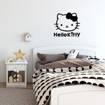 Vinyl Wall Art Decal - Hello Kitty - 22" X 23" - Modern Motivational Fun Sticker - $36.09