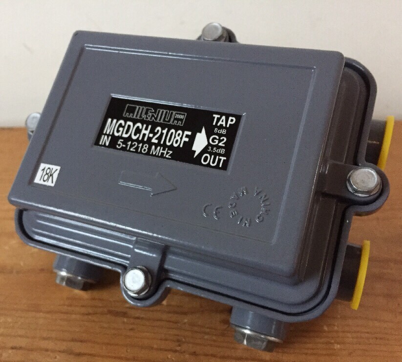 Antronix MGDCH-2108F G2 Broadband Directional Coupler Line 1.2GHZ 15AMP 8DB - $36.62