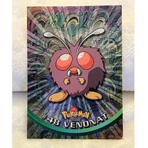 Vintage Pokemon TV Animation Series Card #48 Venonat Holo-Black Topps-(1... - $5.94