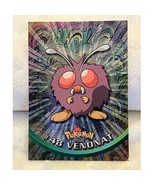 Vintage Pokemon TV Animation Series Card #48 Venonat Holo-Black Topps-(1... - $8.12 CAD