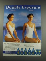1991 Vaseline Intensive Care moisturizing sunscreens Ad - Double Exposure - £14.54 GBP