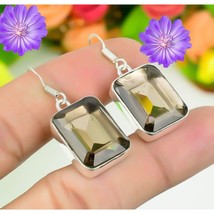 Natural Smokey Quartz Gemstone Drop/Dangle Multi-Color Earrings 925 Silver - £8.42 GBP