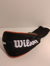 Wilson Driver/1 Wood Club Head Cover ~ Black &amp; Orange Headcover - £7.81 GBP