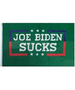 Joe Biden Sucks Green Premium 150D American Nylon 3&#39;x5&#39; Flag Banner doub... - £19.18 GBP