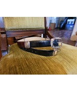 Vintage 1996 Brighton Two Tone Embossed Belt Dize Large 23903 Euc - $19.75