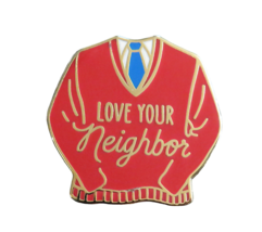 Mister Rogers Red Sweater Pin Love Your Neighbor - $14.99