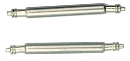 Two Stainless Steel Watchband Spring Bar Pins For Attaching Watch Band 18mm - $6.95
