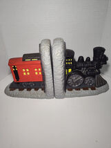 Vintage Locomotive Ceramic Train Caboose Bookend Set of 2  - SEE PICS - $13.83