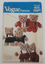 VOGUE PATTERNS #9572 BABY BEAR CLOTHES PATTERN NIGHTGOWN PJS TOP DRESSUN... - $9.99