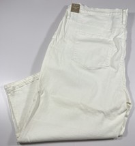 Madewell Jeans Size W 37 (48 x 21) Wide-Leg Crop Petite Denim Tile White - £22.69 GBP