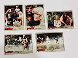 Tarzan Here&#39;s Bo Derek Trading Cards vtg lot Fleer Jungle Stanford Movie... - £13.16 GBP