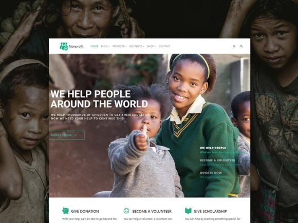 Nonprofit &amp; Charity WordPress Theme - $69.00