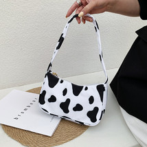 Women Handbag Butterfly Cow Leopard Printed Pattern Underarm Bags Small ... - £7.89 GBP