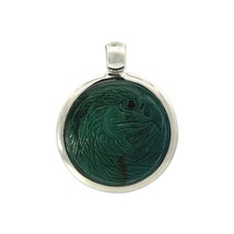 Starborn Carved Green Jasper Pendant Necklace (22&quot;) - £162.93 GBP