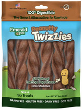 Emerald Pet Peanutty Twizzies - Natural, USA-Made Dog Chews - £18.92 GBP+