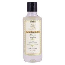 Khadi Natural Jasmine Massage Oil 210 ml tones body Ayurvedic Skin Face ... - £13.48 GBP