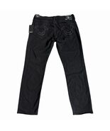 True Religion Mens Geno No Flap Relaxed Slim Jeans Sz 36x32 Black Denim ... - $79.15