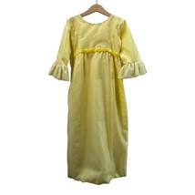 Girls Vintage Formal Dress Lorie Deb San Francisco Long Yellow Gown 1960&#39;s - £39.56 GBP