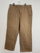 Orvis 40x30 Tan Brown Chino Riverside Khakis Pants 100% Cotton 73X2 - £18.37 GBP