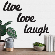 Live Love laugh Wall Sign for Wall Decor, Wooden Wall Sign Plaque for Home Decor - £29.23 GBP